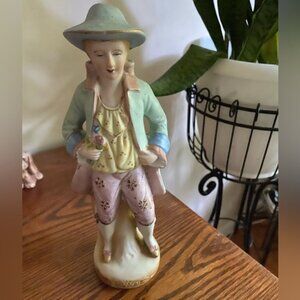 Vintage Porcelain Figurine Man Made In‎ Occupied Japan